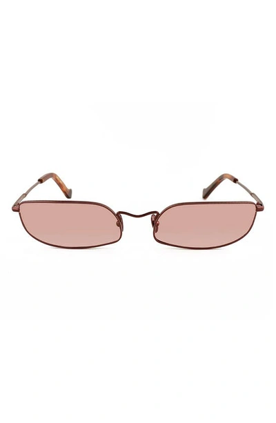 Shop Grey Ant Fait 62mm Rectangle Sunglasses In Bronze/ Tan