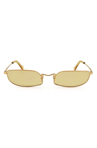 Shop Grey Ant Fait 62mm Rectangle Sunglasses In Gold/ Yellow