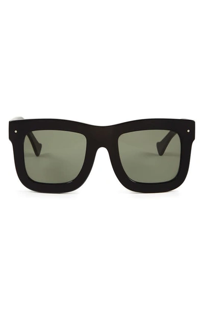 Shop Grey Ant Status 51mm Sunglasses In Black/ Green