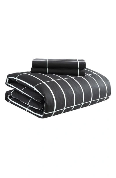 Shop Marimekko Tiiliskivi Comforter & Shams Set In Black/ White