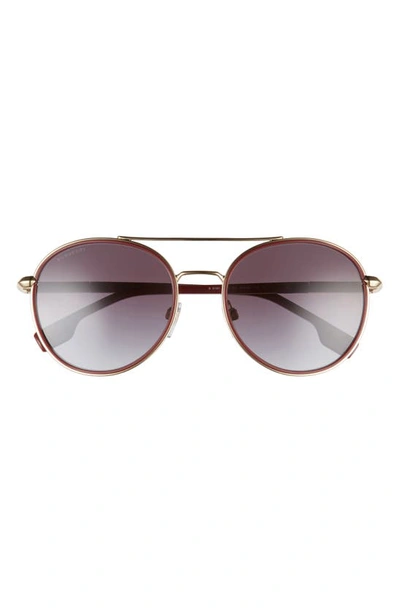 Burberry 55mm store round sunglasses