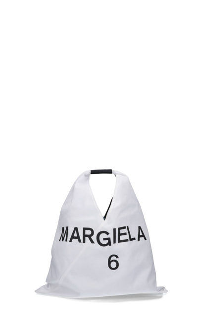 Shop Mm6 Maison Margiela Tote In White