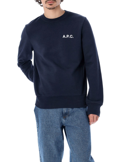 Shop Apc Arliss Sweatshirt In Dark Navy