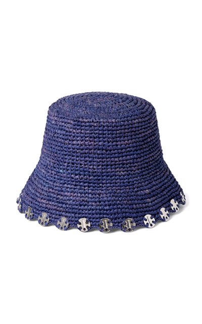 Shop Rabanne Women's Rabane Hat Jam Bucket Hat In Multi,navy