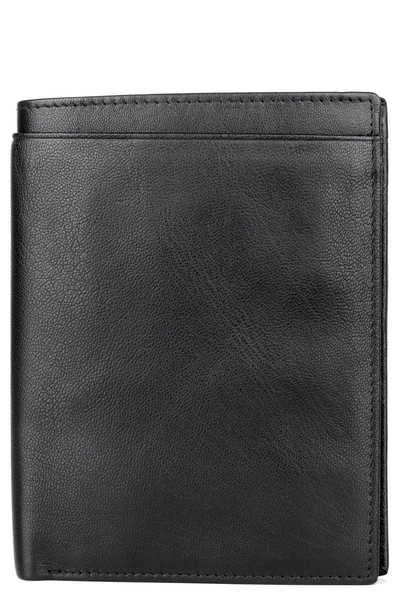 Shop Buxton Genuine Leather Rfid Passport Wallet In Black