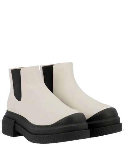 Shop Stuart Weitzman "charli Sportlift" Ankle Boots In White