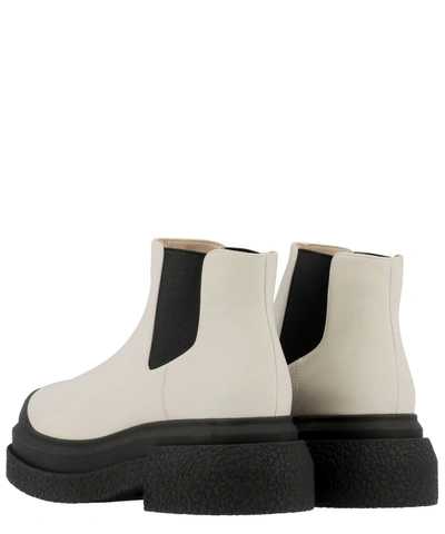 Shop Stuart Weitzman "charli Sportlift" Ankle Boots In White
