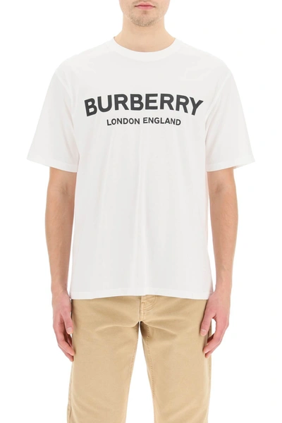 Shop Burberry Letchford T-shirt With Logo In Mixed Colours