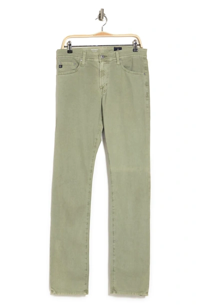 Shop Ag Everett Slim Straight Jeans In Sulfur Dry Cypr