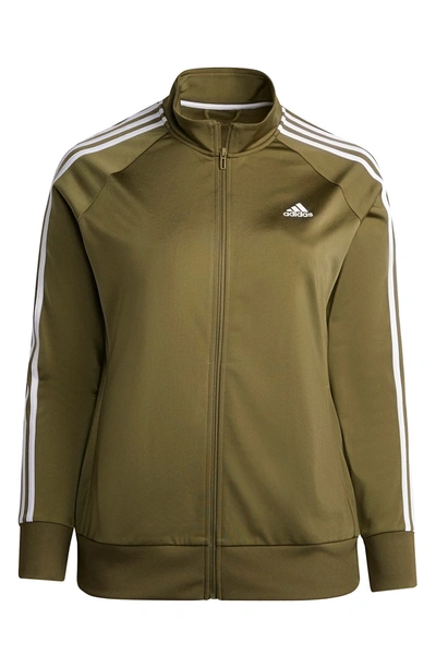 Adidas Originals Adidas Women's Primegreen Essentials Track Jacket In Focus  Olive | ModeSens