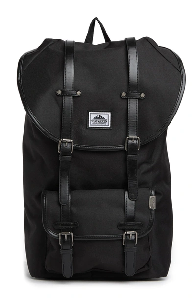 Shop Steve Madden Classic Utility Backpack In Black