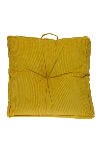 Shop Parkland Collection Alena Transitional Yellow Floor Pillow