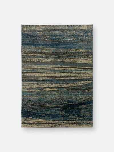 Shop Addison Rugs Addison Atlas Abstract Stripes Rug In Blue