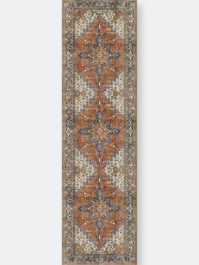 Shop Addison Rugs Addison Kensington Persian Non-skid Accent Rug In Brown