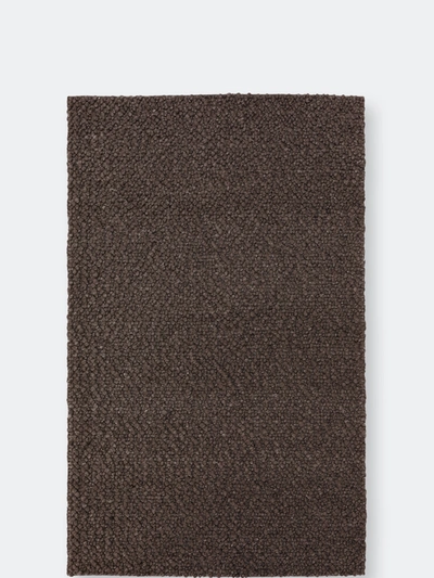 Shop Addison Rugs Addison Boulder Chunky Hand Loomed Wool Rug In Brown