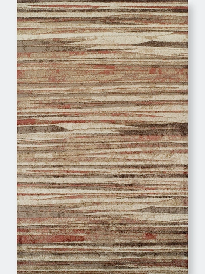 Shop Addison Rugs Addison Blair Abstract Stripe Area Rug In Red