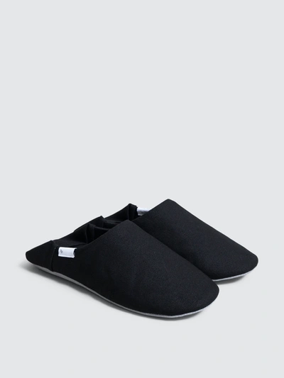 Shop Abe Sangyo Abe Canvas Home Shoes In Black