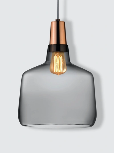 Shop Nude Glass Mono Lamp In Smoke