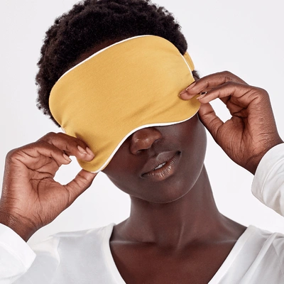 Shop Aday Hit Snooze Eye Mask In Yellow