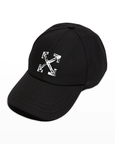 Shop Off-white Arrows Baseball Cap In 1001 Black/white