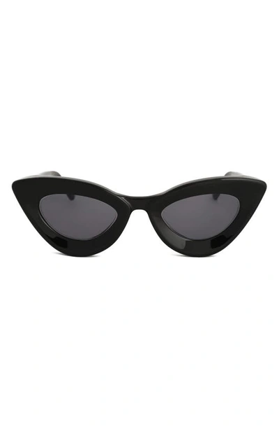 Shop Grey Ant 48mm Iemall Cat Eye Sunglasses In Black / Grey