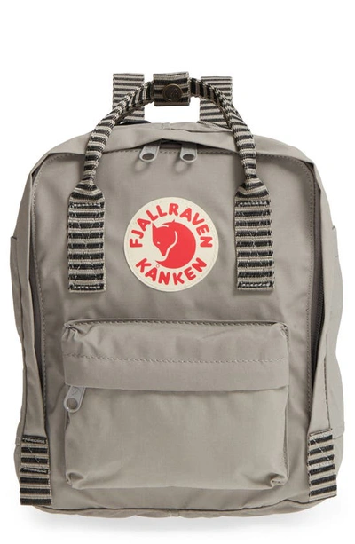 Shop Fjall Raven Mini Kanken Water Resistant Backpack In Fog Striped