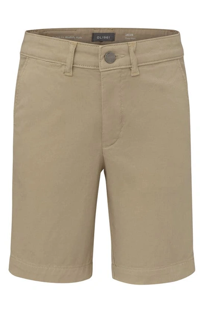Shop Dl Kids' Jacob Slim Fit Chino Shorts In Sandbar