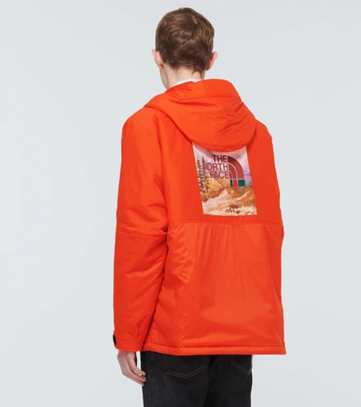 Shop Gucci The North Face X  Windbreaker Jacket In Papaya