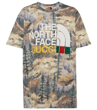 Gucci x The North Face logo-print Cotton T-shirt - Farfetch