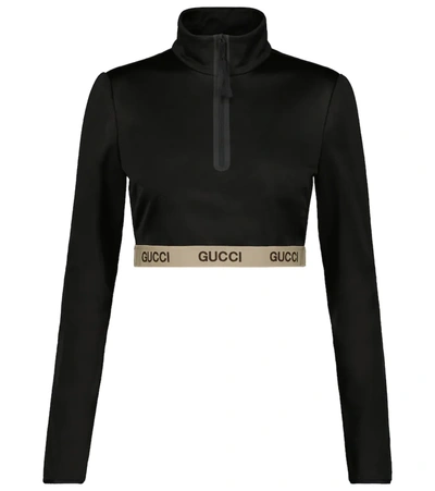 Gucci Black The North Face Edition Cropped Sports Top Gucci