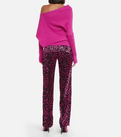 Shop Tom Ford Asymmetric Sweater In Fuxia