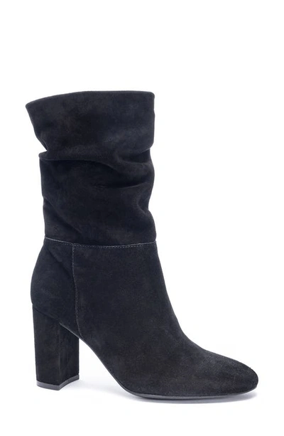 Shop Chinese Laundry Kipper Suede Bootie In Black
