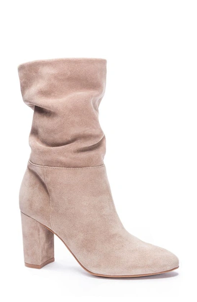 Shop Chinese Laundry Kipper Suede Bootie In Taupe