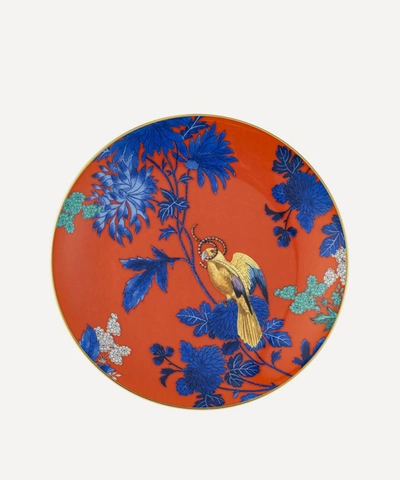 Shop Wedgwood Wonderlust Golden Parrot Bone China Plate In Orange