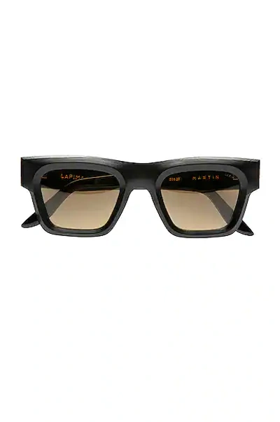Shop Lapima Martin Sunglasses In Natural Black & Yellow
