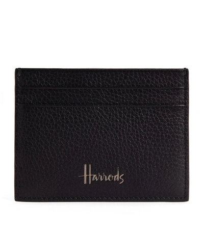 Shop Harrods Leather Wembley Card Holder In Black