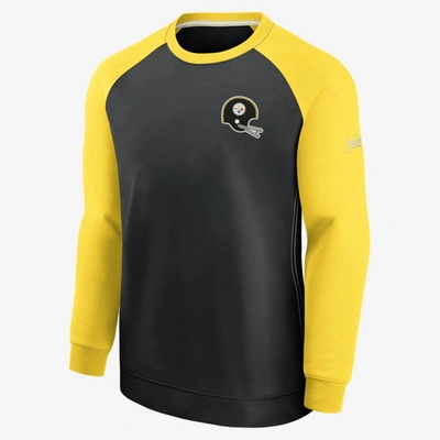Shop Nike Men's Dri-fit Historic (nfl Pittsburgh Steelers) Crew In Black