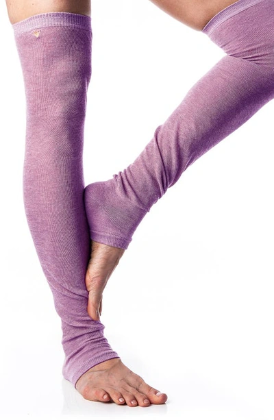 Shop Arebesk Leg Warmers In Lavender