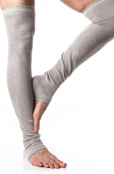 Shop Arebesk Leg Warmers In Light Gray