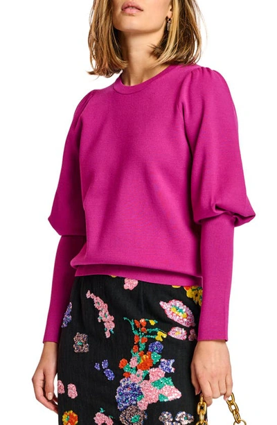 Shop Essentiel Antwerp Anergy Juliet Sleeve Sweater In Party Mauve