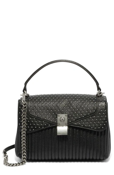 Shop Aimee Kestenberg Last Night Large Top Handle Bag In Black Micro Studs