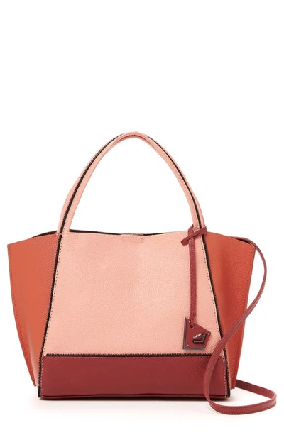 Shop Botkier Bite Size Soho Leather Tote In Terracotta Combo