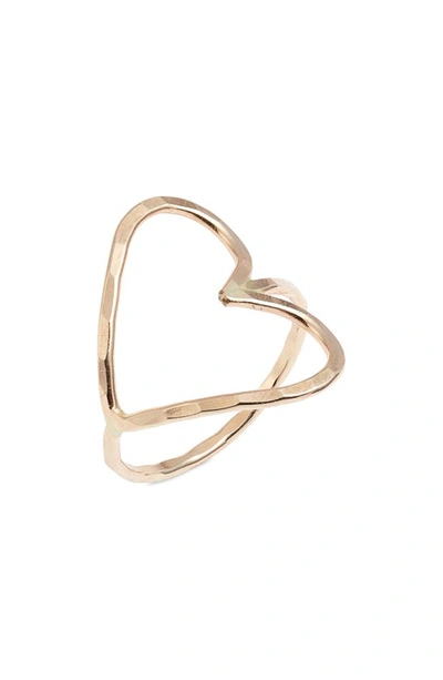 Shop Nashelle Complete Heart Ring In 14k Gold Filled
