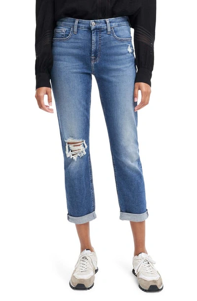 Shop Jen7 Slim Boyfriend Jeans In Dakota