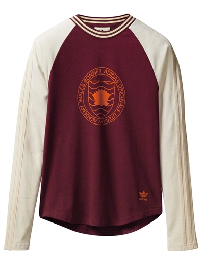 Adidas X Wales Bonner Graphic Long-sleeve Shirt In Red