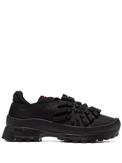 Shop 424 Ridged Detail Sneakers In Black