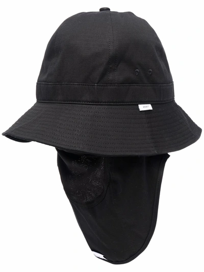 Wtaps Facehugger Ripstop Hat In Black | ModeSens