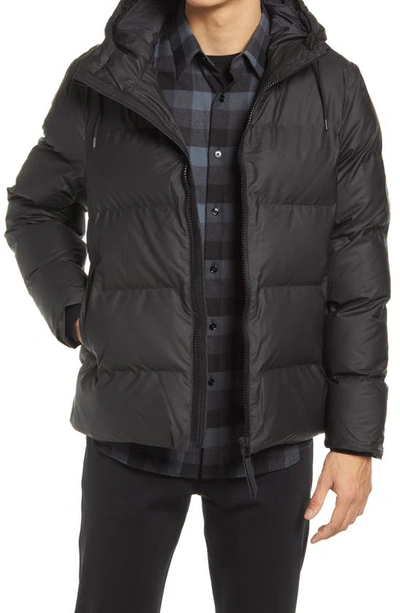 Shop Rains Waterproof Thinsulate™ Puffer Jacket In Black