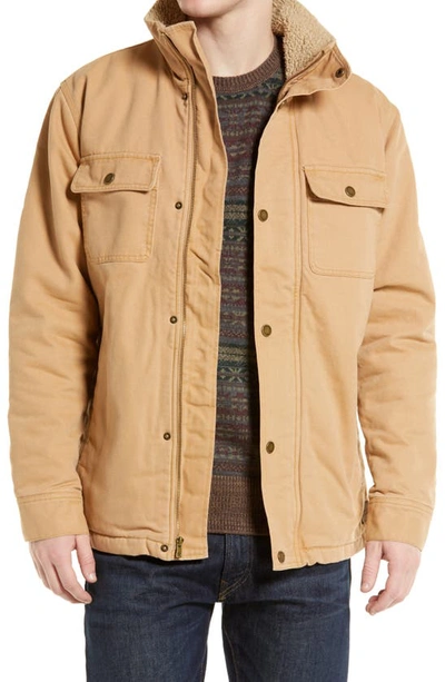 The Normal Brand Cotton Canvas Chore Coat In Camel