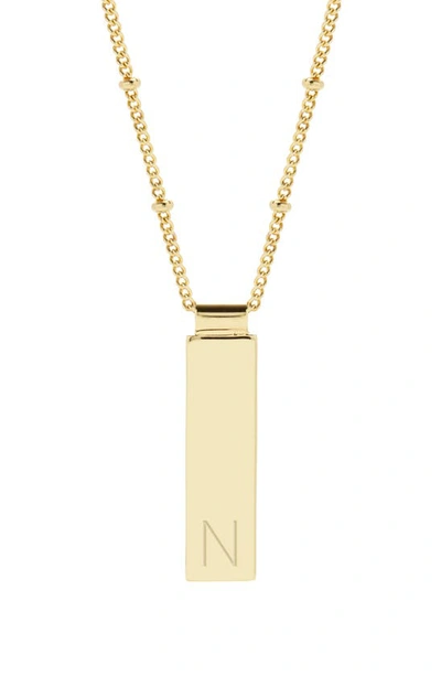 Shop Brook & York Brook And York Maisie Initial Pendant Necklace In Gold N